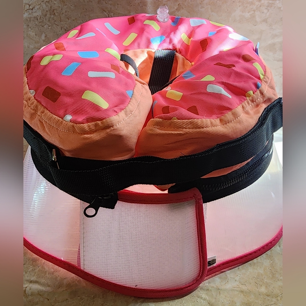 Inflatable Dog Cone Collar to Stop Licking, After Surgery. Size Small NIB